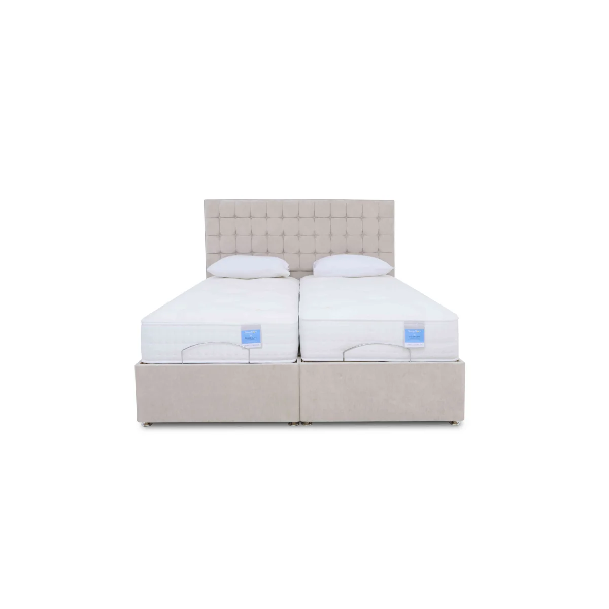Sleep Story - Natural Comfort Adjustable Soft Divan Set - Small Double - Plush Dark Grey – image 12