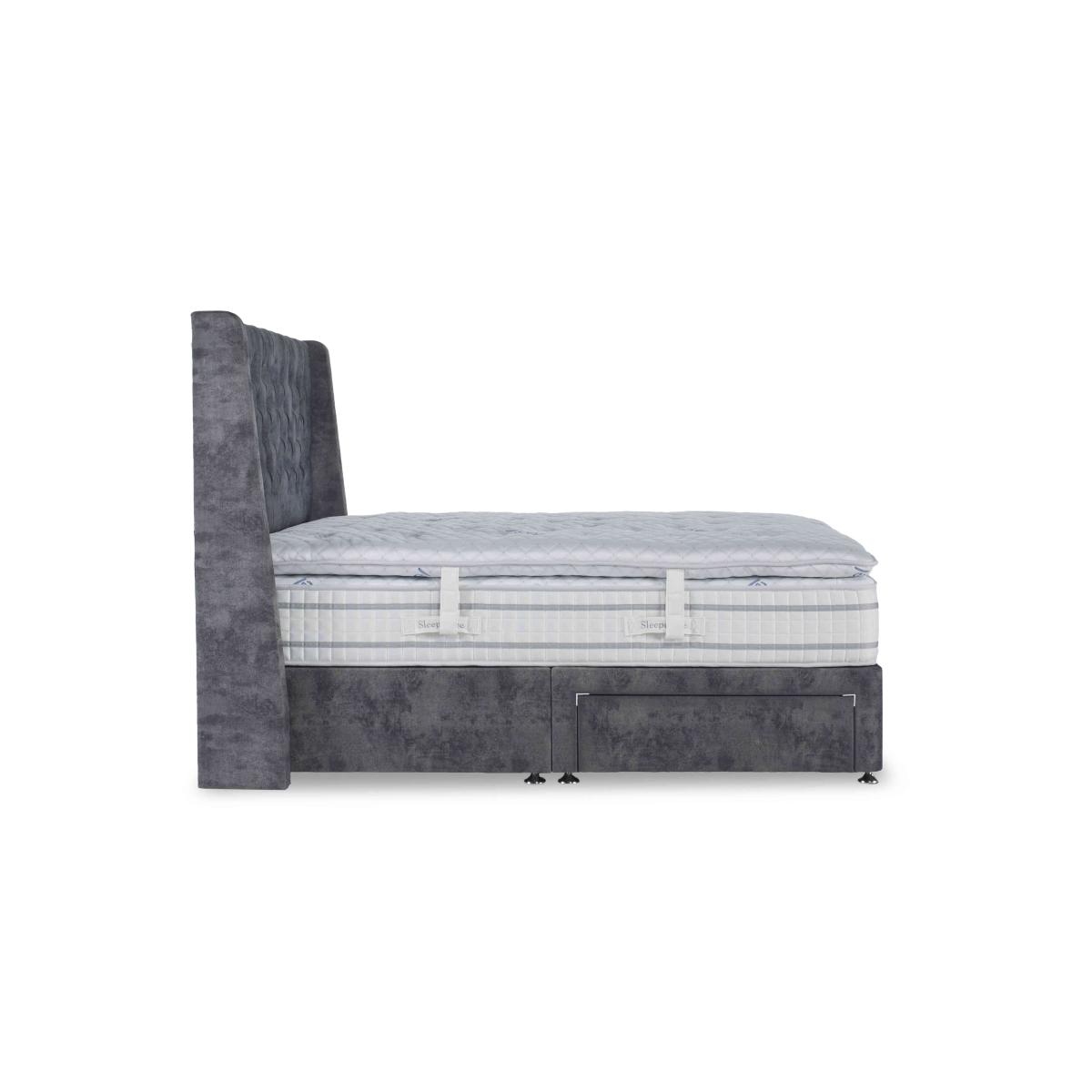 Sleepeezee - SensaGel 12000 Divan Set with Continental Drawers - King Size - Tweed Stone – image 6