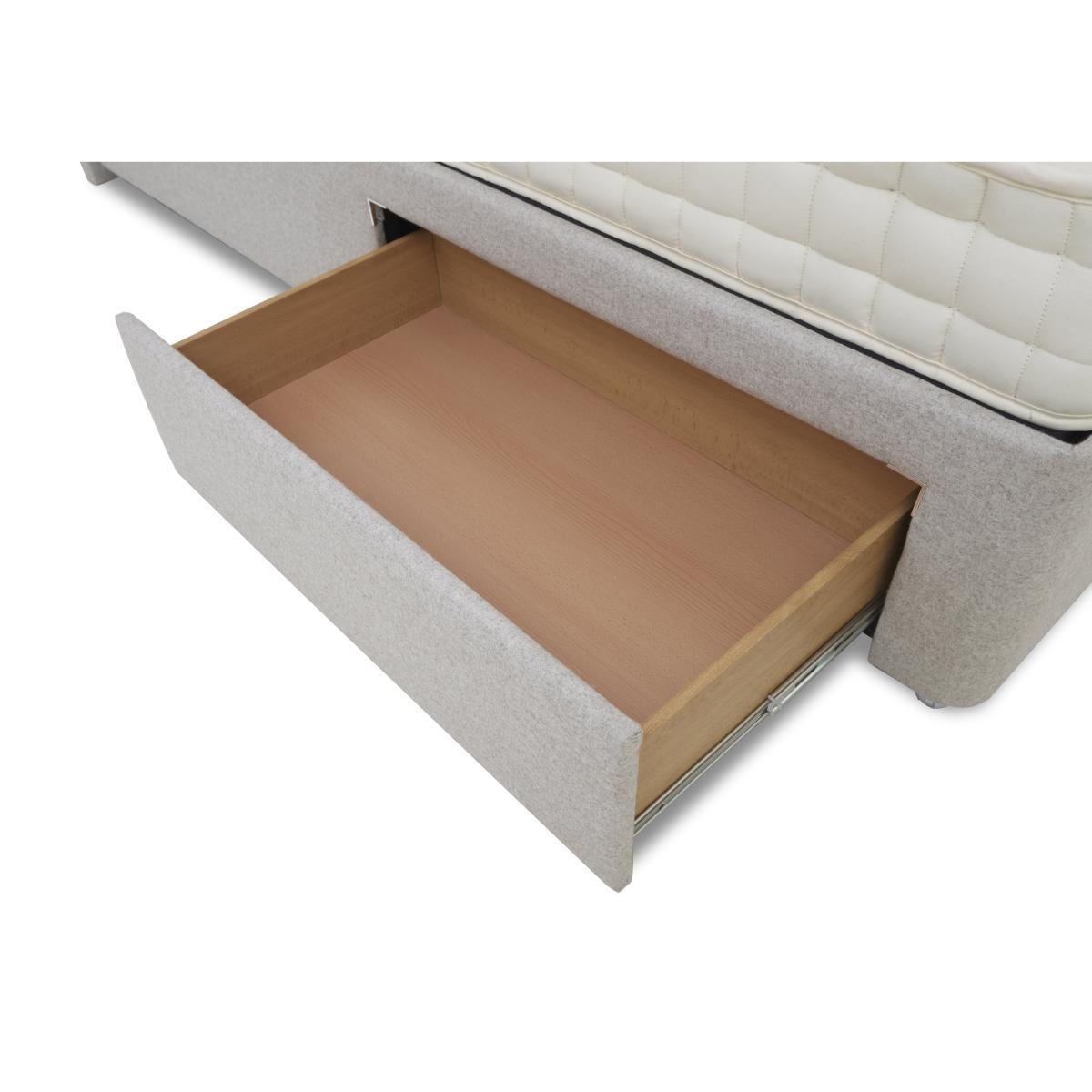 E-Motion Kaito Dual Adjustable Divan Base With 2 Drawers with Massage Function and Headboard - King Size - Granite Blue – image 5