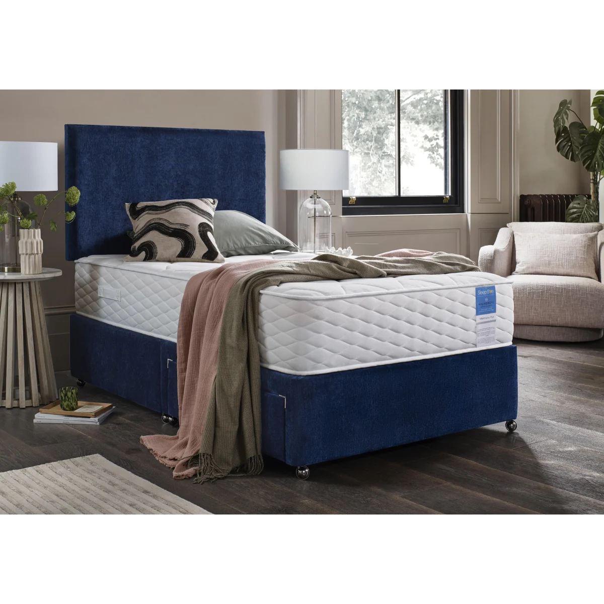 Sleep Story - Memory Plus Divan Set With No Storage - Super King – image 2