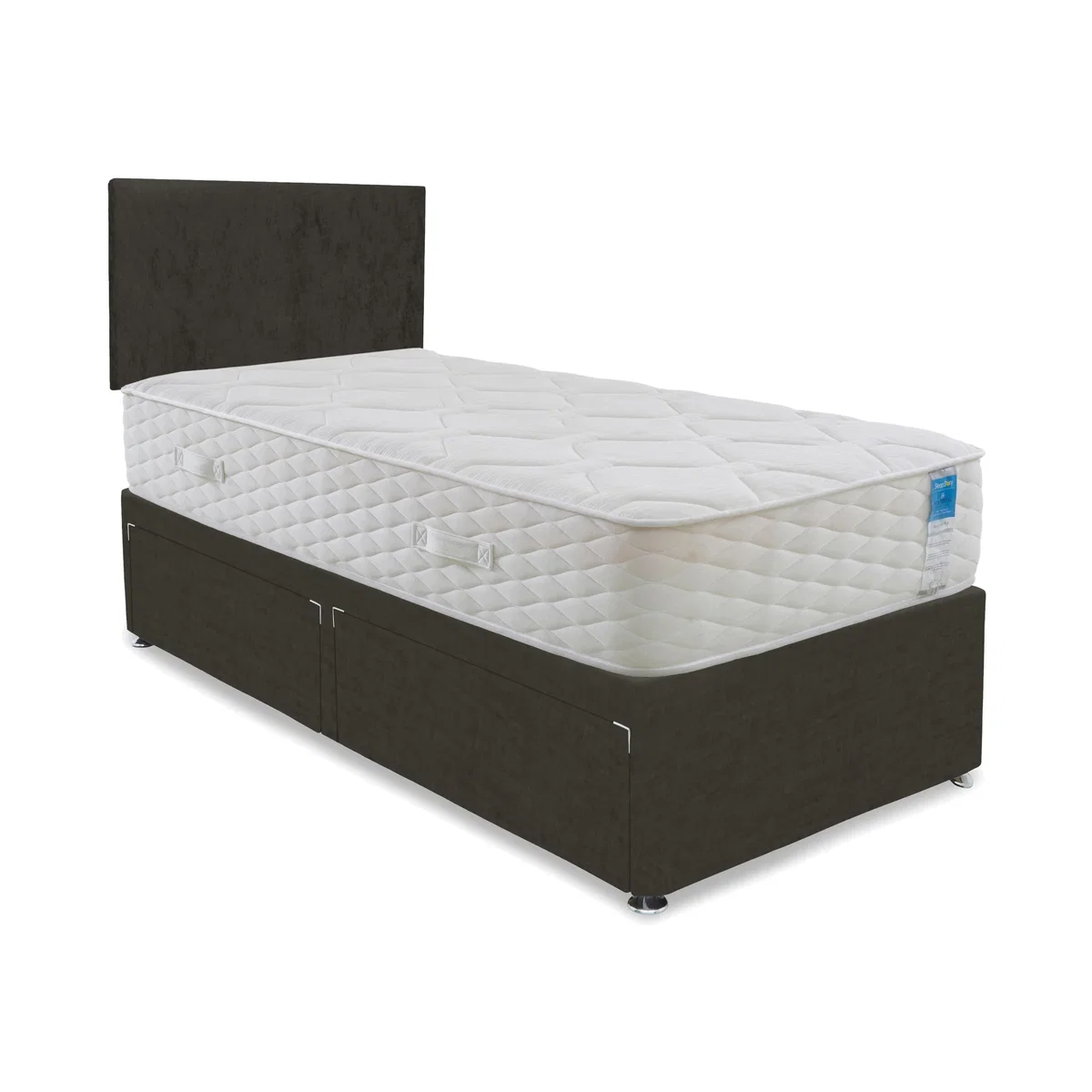 Sleep Story - Memory Plus Divan Set With 2 Drawer Storage - Small Single – image 1