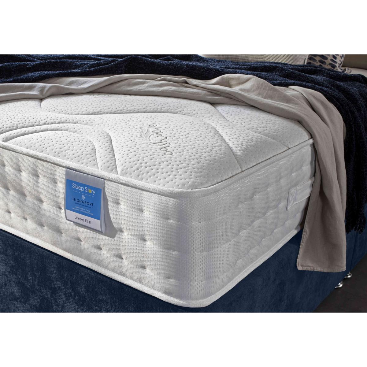 Sleep Story - Deluxe Firm End Ottoman Divan Set - Double - Plush Emerald – image 3