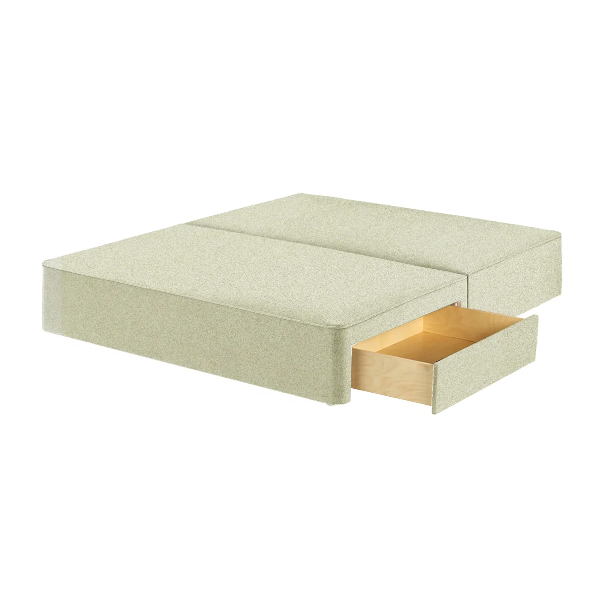 Harrison Spinks Classic Divan Base, Emperor - Rustika Marble, 2 Drawers