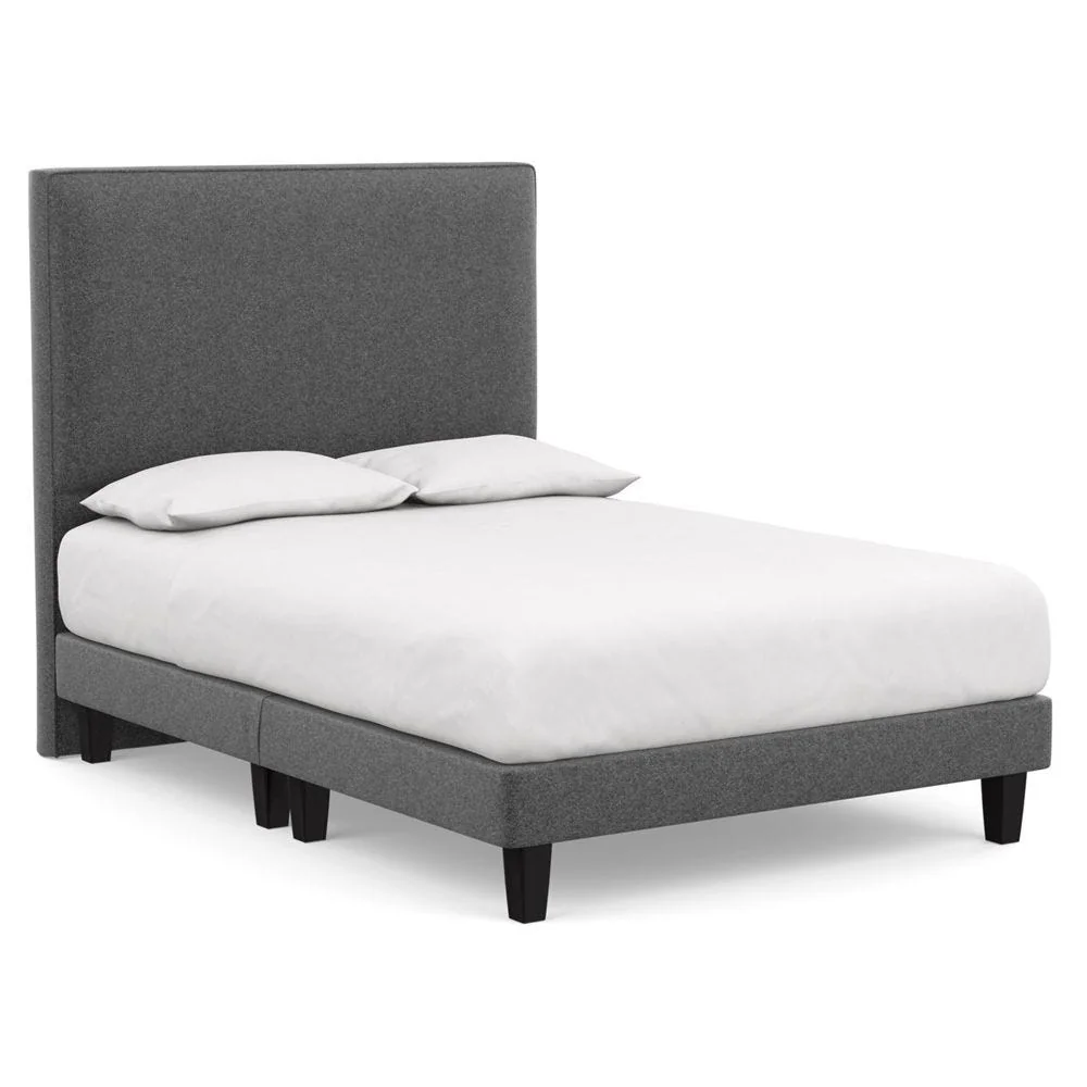 Heal's Shallow Divan King Smart Cotton Linen Myrtle Light Turned Feet – image 3