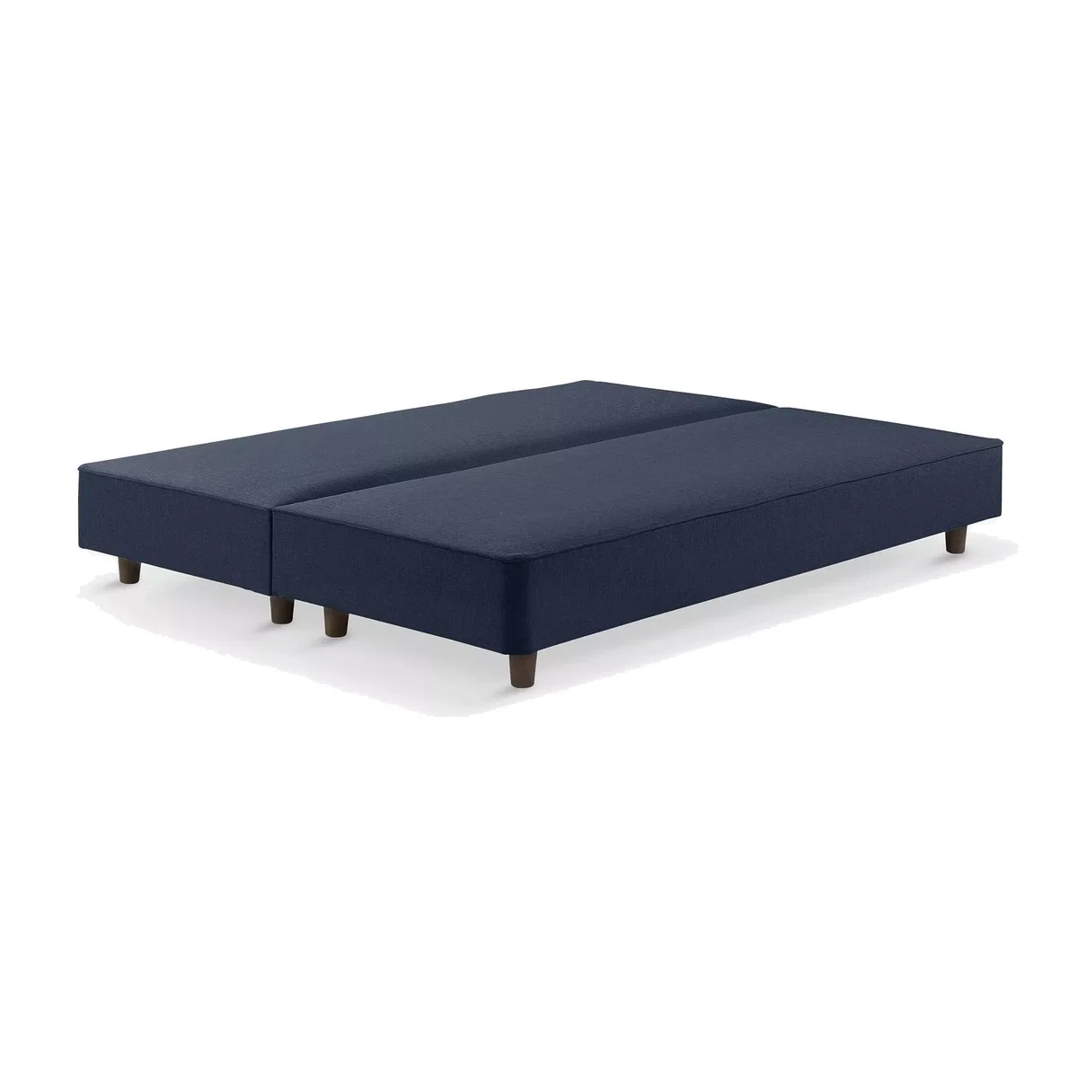John Lewis Pocket Sprung Shallow Divan Base, Small Double, Dark Nordic Blue