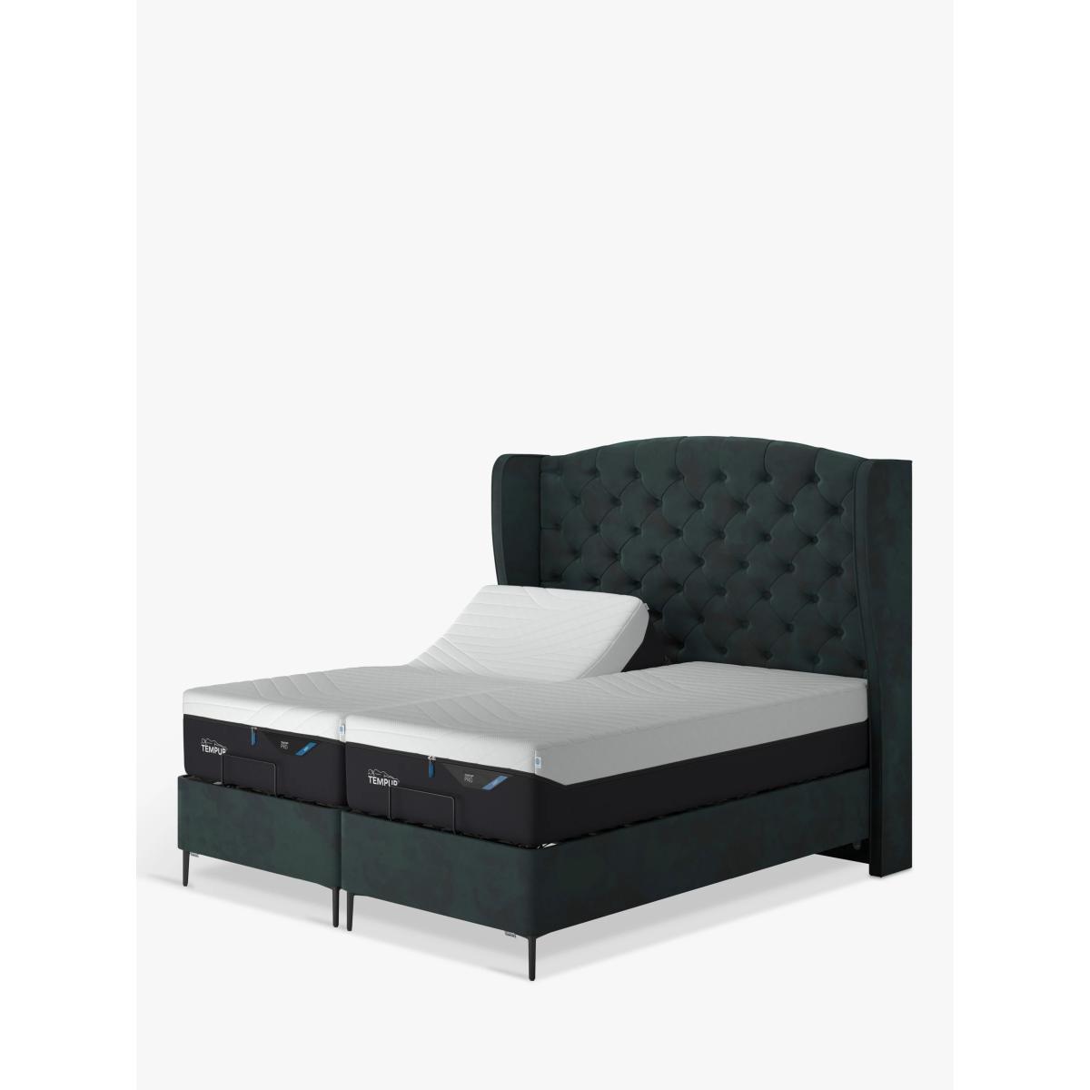 TEMPUR® Suffolk Slim Divan Adjustable Disc Upholstered Bed, Super King Size – image 2