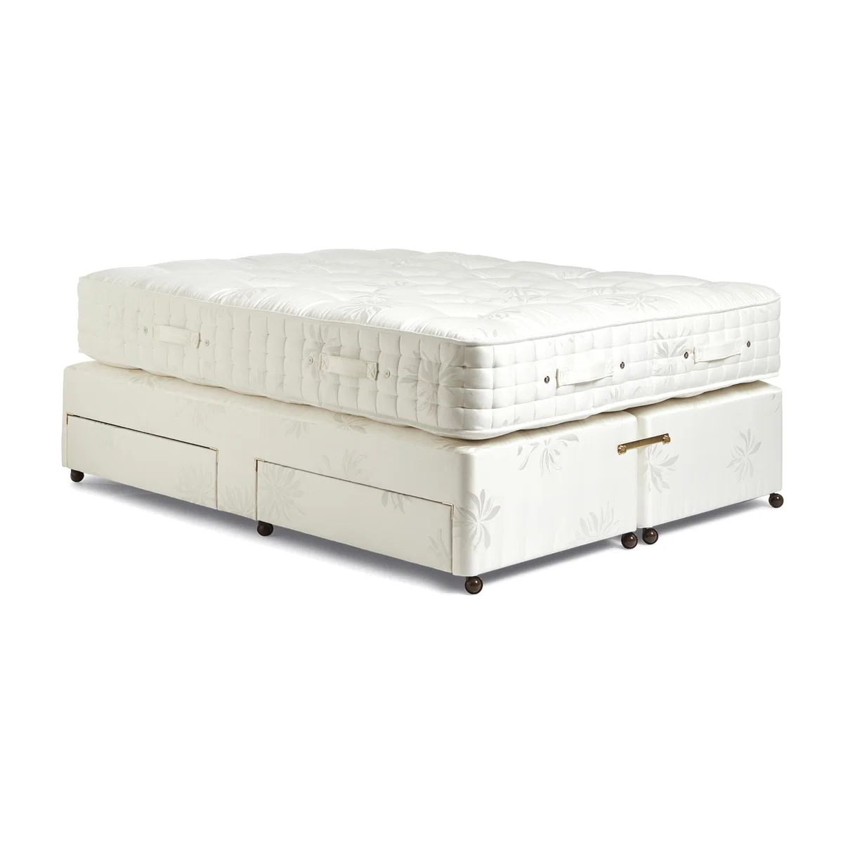 OKA, Deluxe Divan Bed Base with Drawers - Super King - White, Divan Bed – image 1