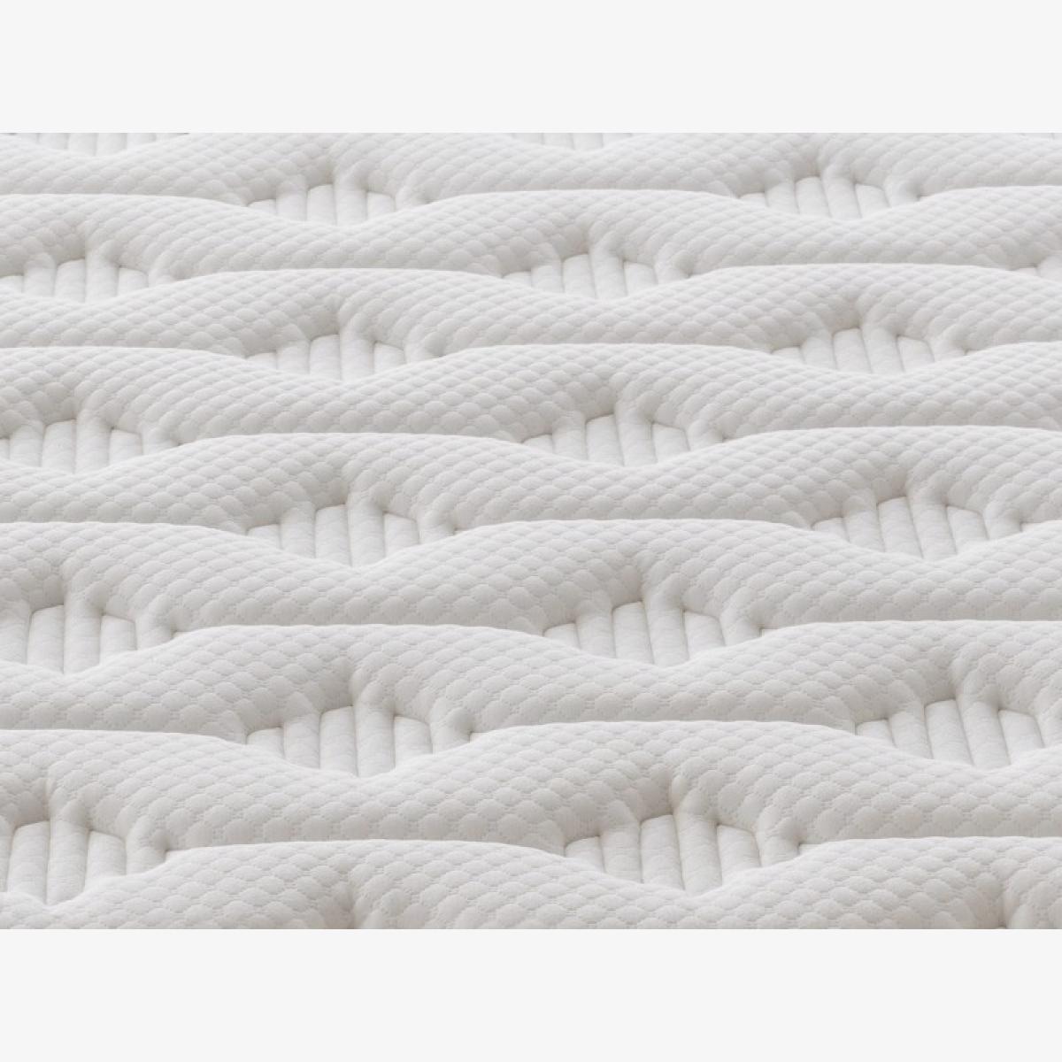Silentnight Champagne Geltex Mattress and Slimline Divan Set - 135cm Double - 4 Drawers - Standard Fabric – image 1