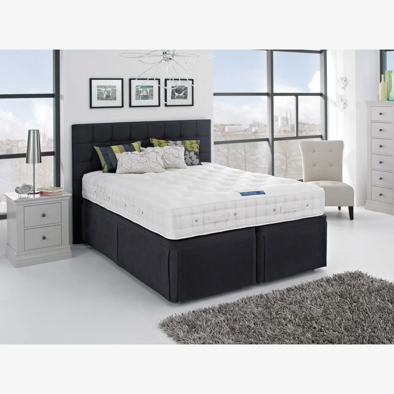 Hypnos Orthocare Support Mattress and Divan Set - 180cm Super King Zip and Link - 4 Drawers - Premium Fabric – image 1
