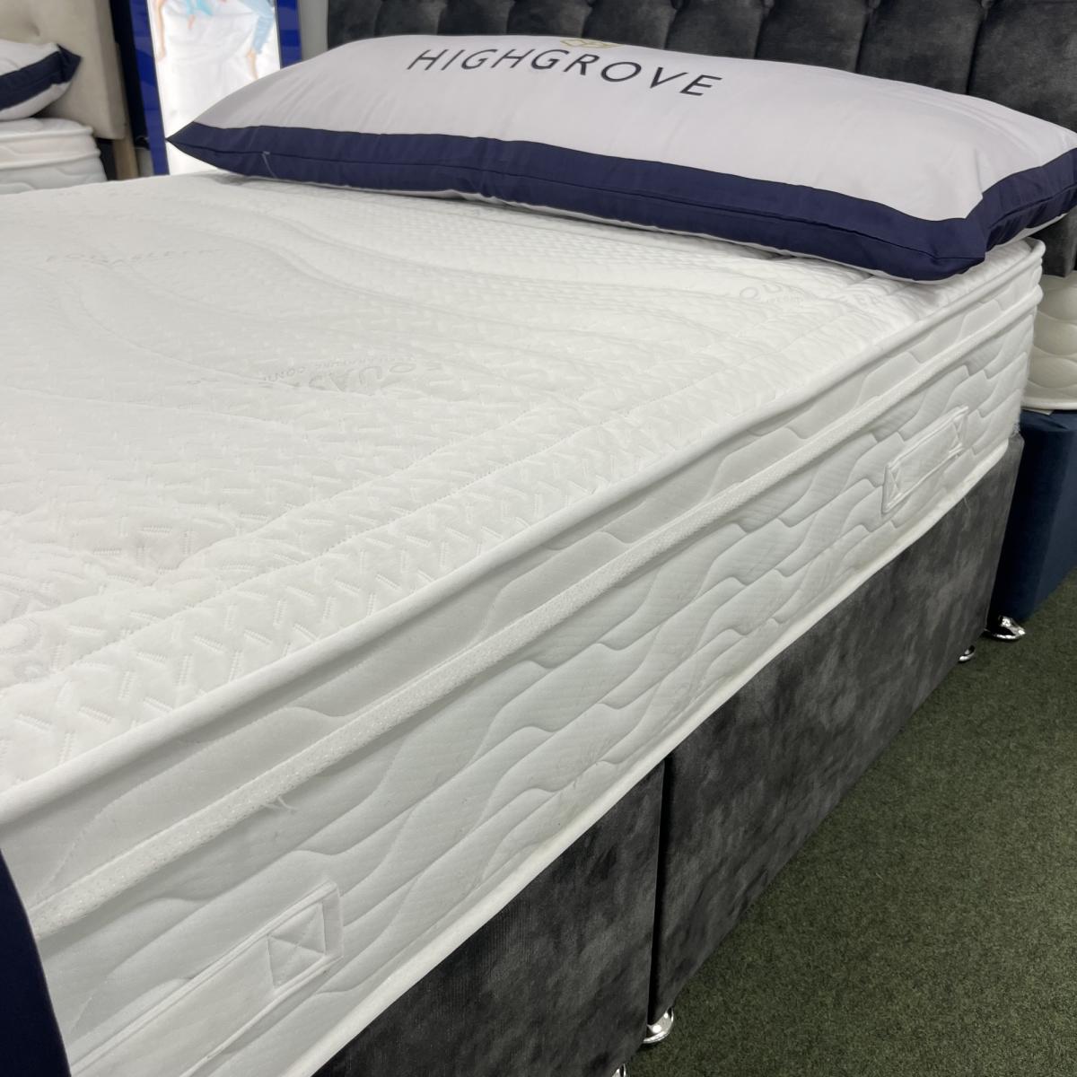 Highgrove Gel Divine 1400 Mattress and Divan Set With Headboard - 150cm King - 2 Drawers - Strutted Compton – image 5