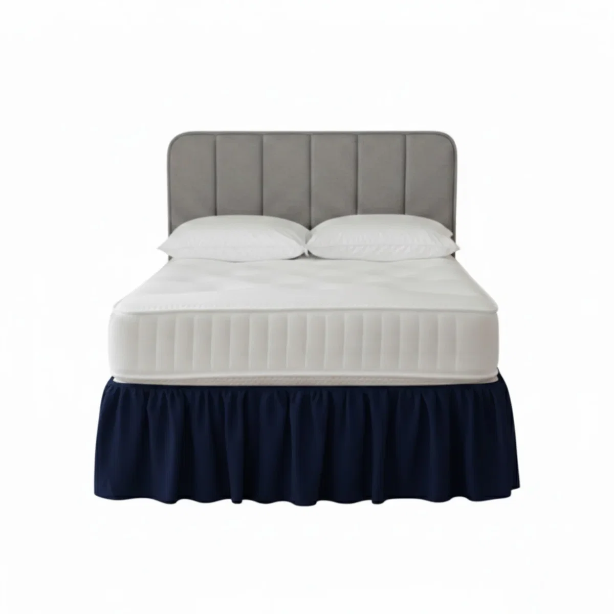 Base Valance Polycotton Sheet for Divan Beds Easy Care Bed Base Cover - Royal Blue / Double – image 27