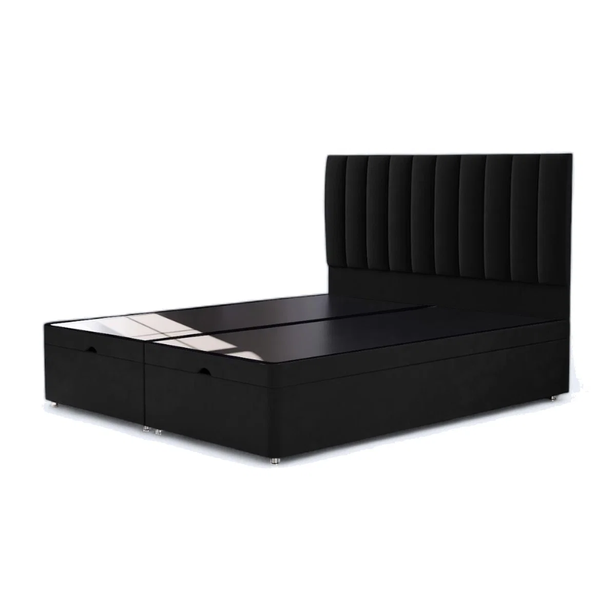 Raynor Panel Premium Ottoman Divan Bed - Black / King
