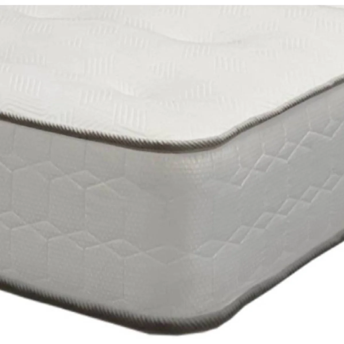 York Plush Bed With Mattress, 2 Drawers Same Side & Headboard - Black / Double – image 2