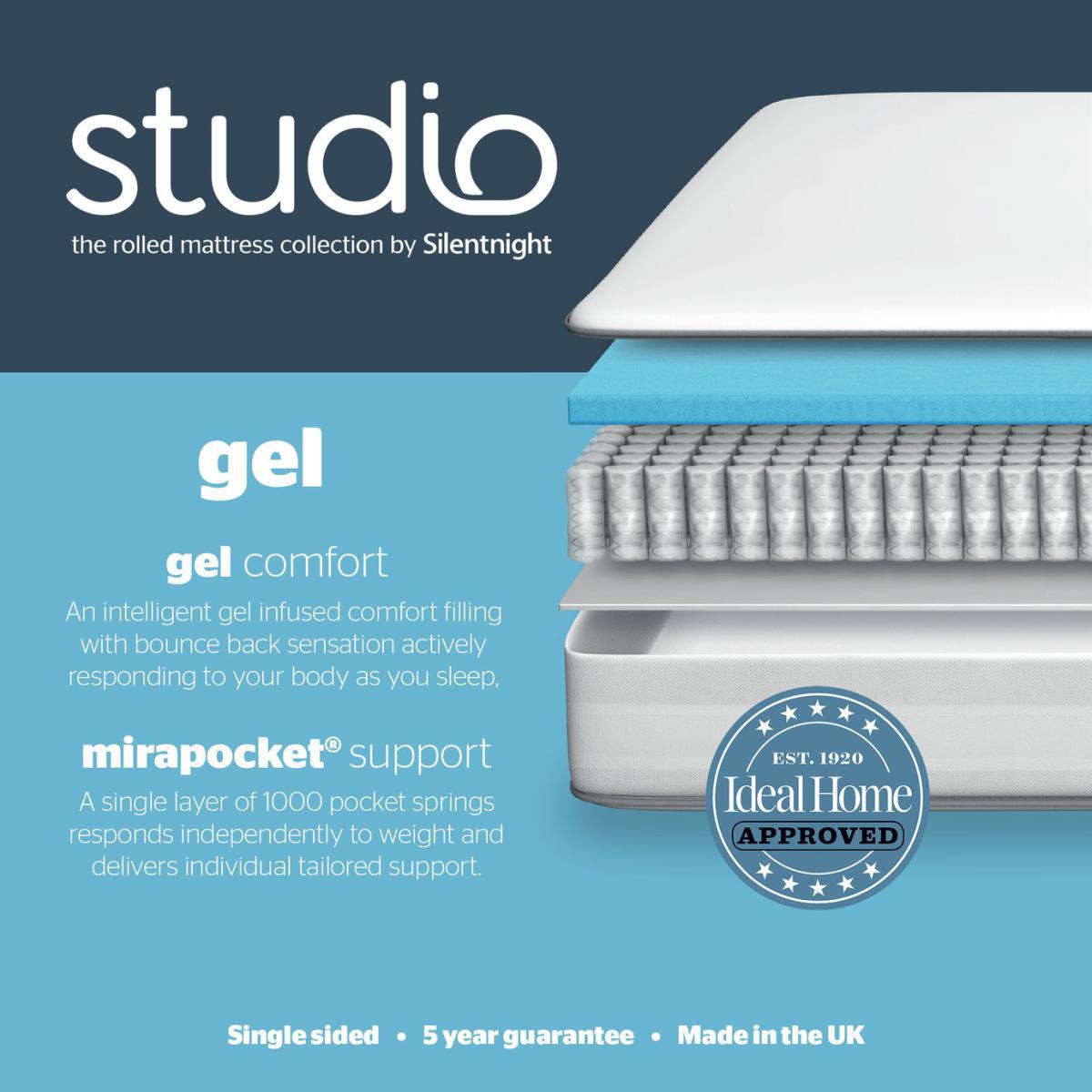Silentnight Studio Gel 1000 Pocket Mattress - Single – image 8