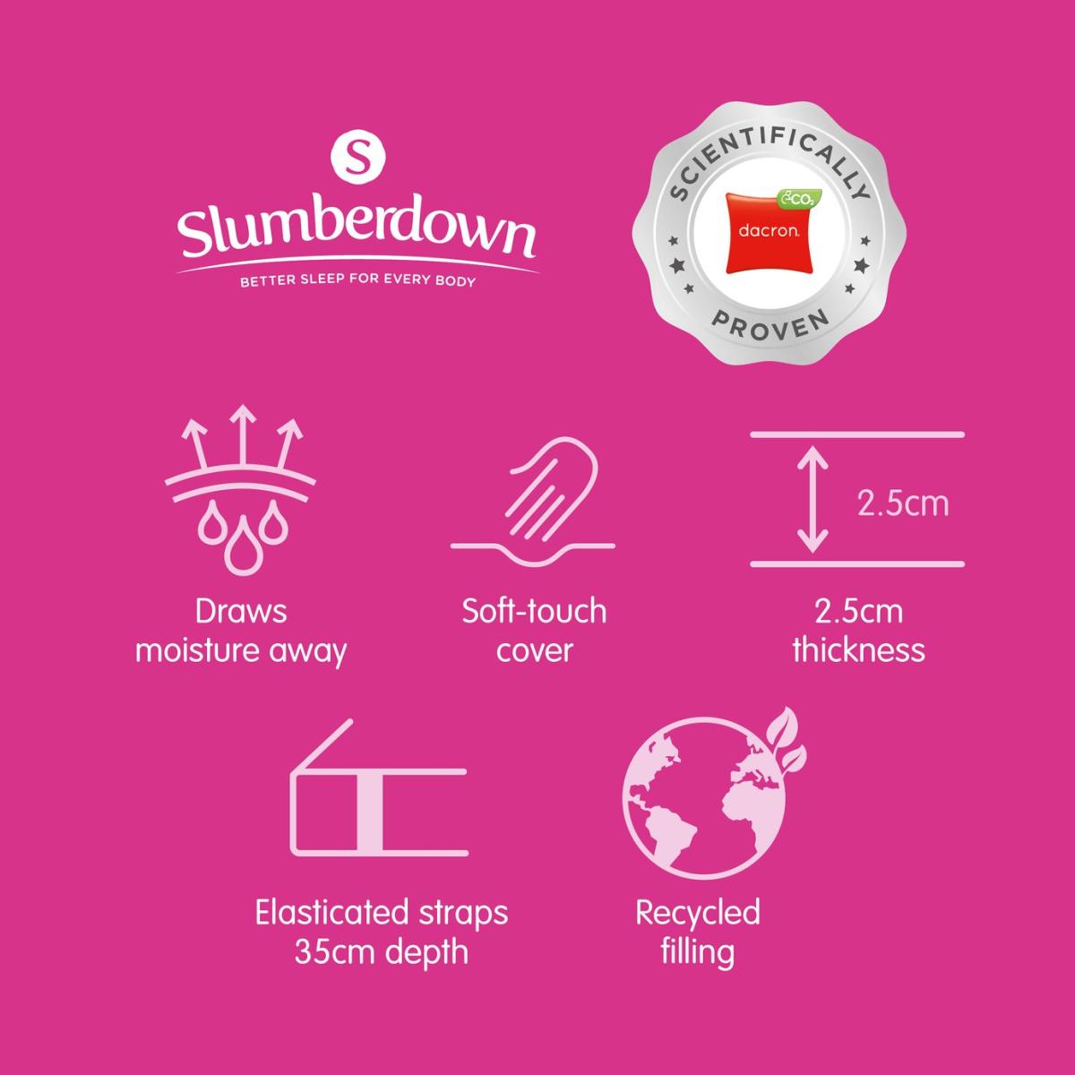 Slumberdown Climate Comfort Mattress Topper - Single – image 13