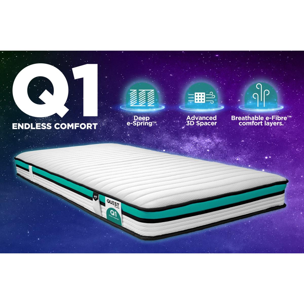 Jay-Be Quest Q1 Eco Deep E-Sprung Kids Single Mattress – image 2