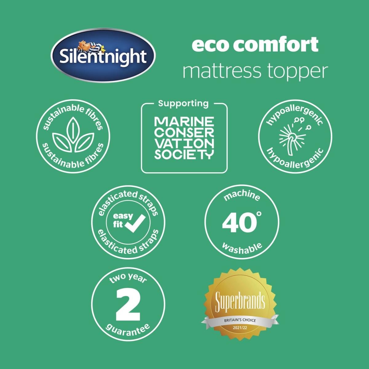 Silentnight Eco Comfort Mattress Topper - Single – image 8