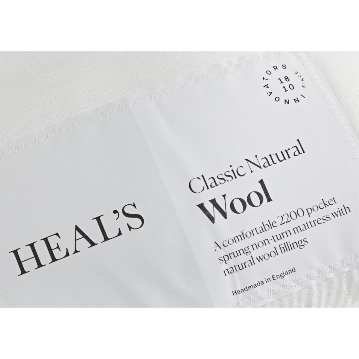 Heal's Classic Natural Wool Mattress 2200 Single - Heal's UK Bedroom Furniture – image 3