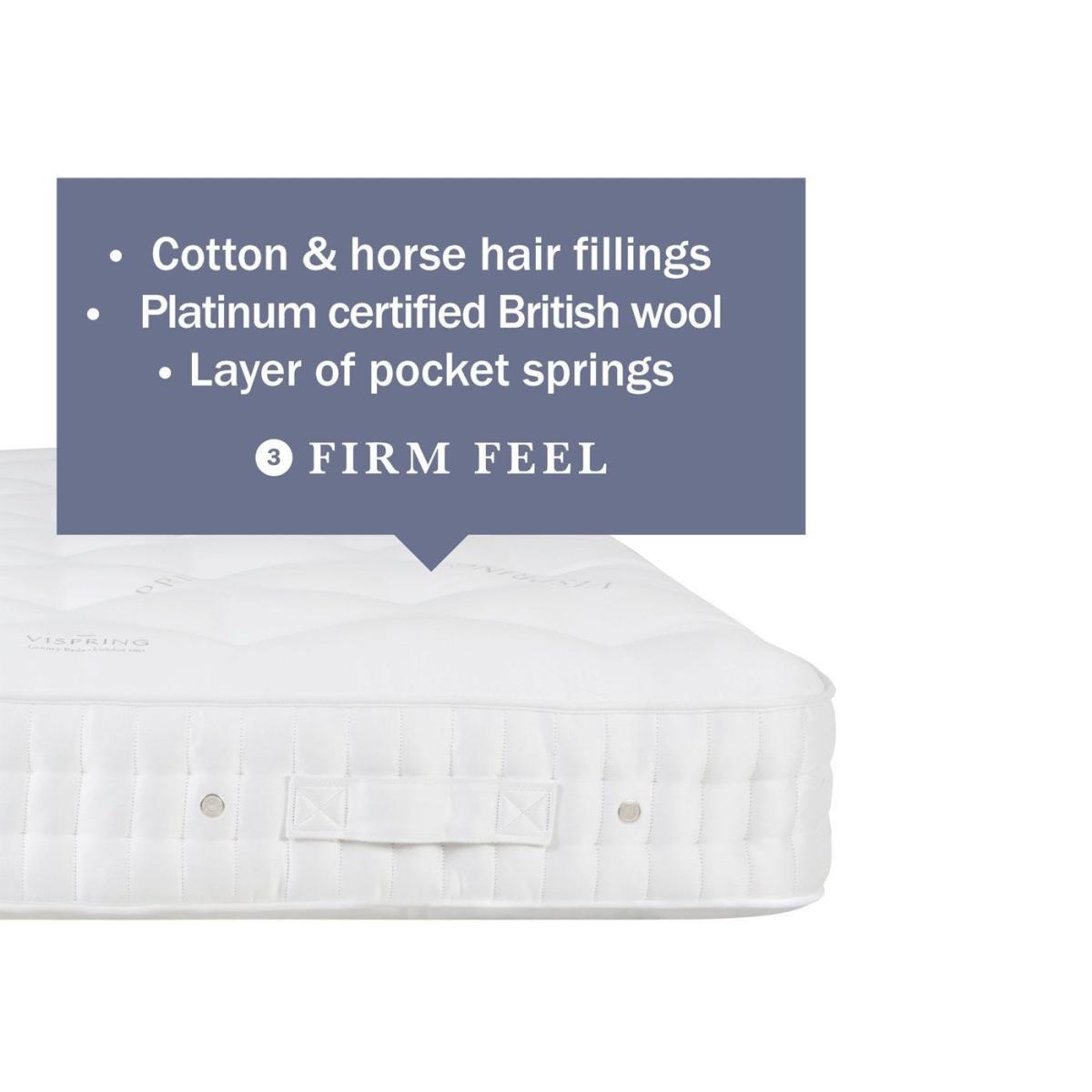 Vispring Bedstead Supreme Mattress single Medium Tension - Heal's UK Bedroom Furniture – image 2