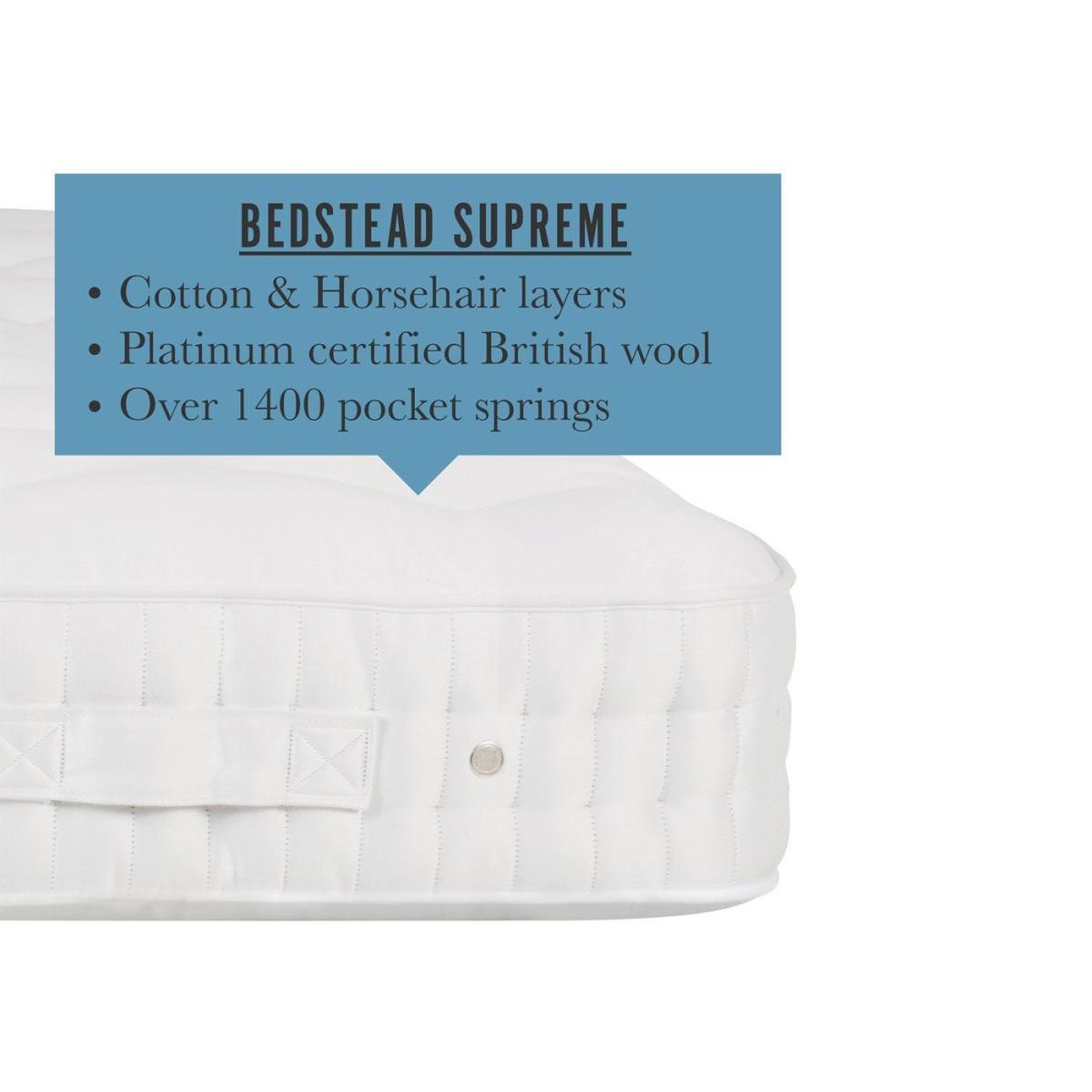 Vispring Bedstead Supreme Mattress single Medium Tension - Heal's UK Bedroom Furniture – image 3