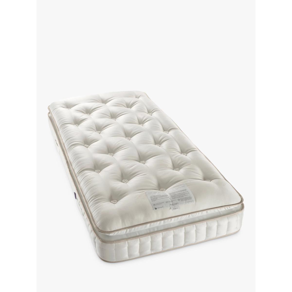 John Lewis & Partners Luxury Natural Collection British Wool Pillowtop 11000, Single, Firmer Tension Pocket Spring Mattress – image 2