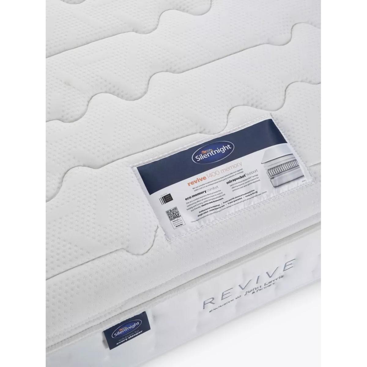 Silentnight Revive Eco Comfort Memory 1400 Spring Mattress, Regular Tension, Single – image 5