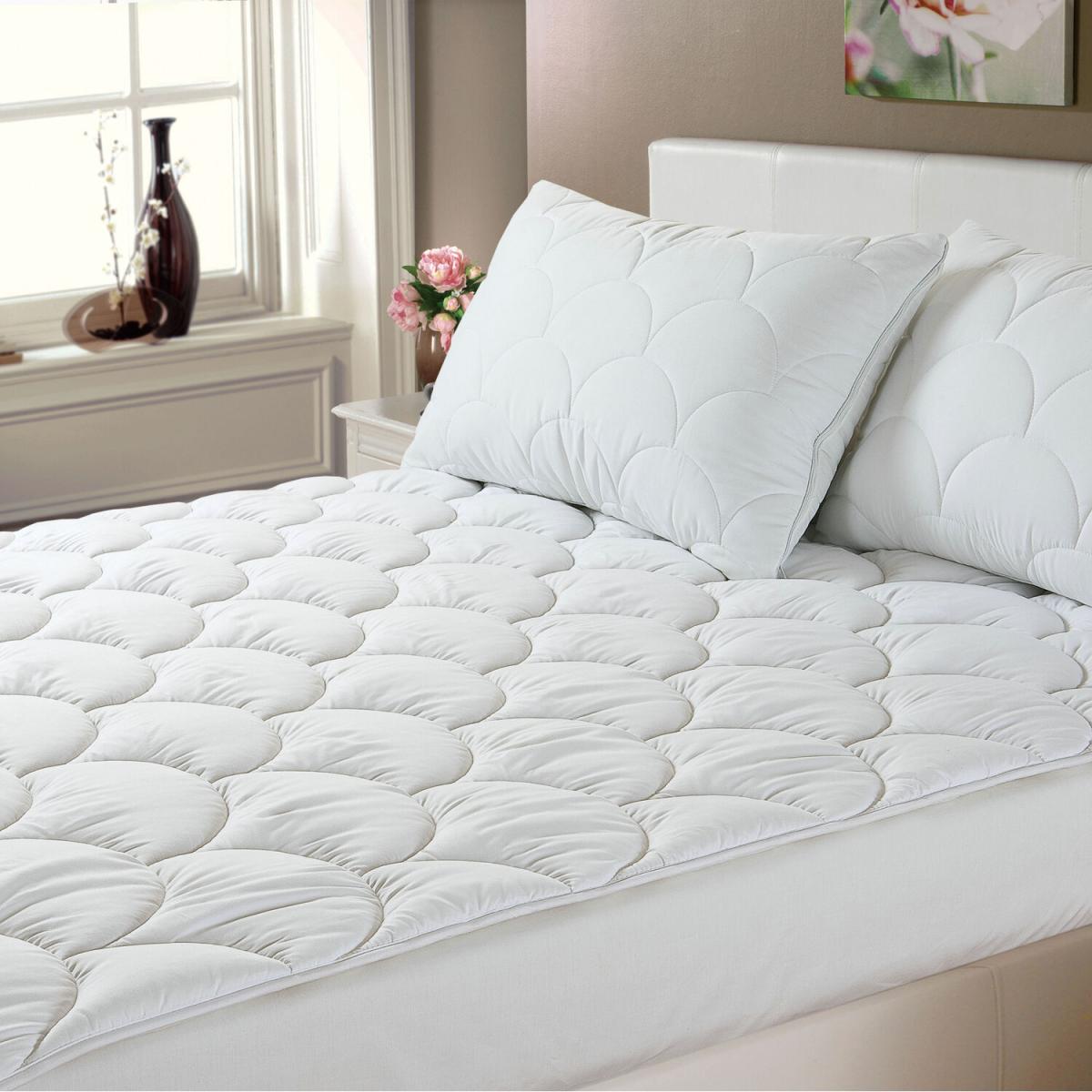 Generously Filled Luxury Mattress Topper - White / Single – image 1