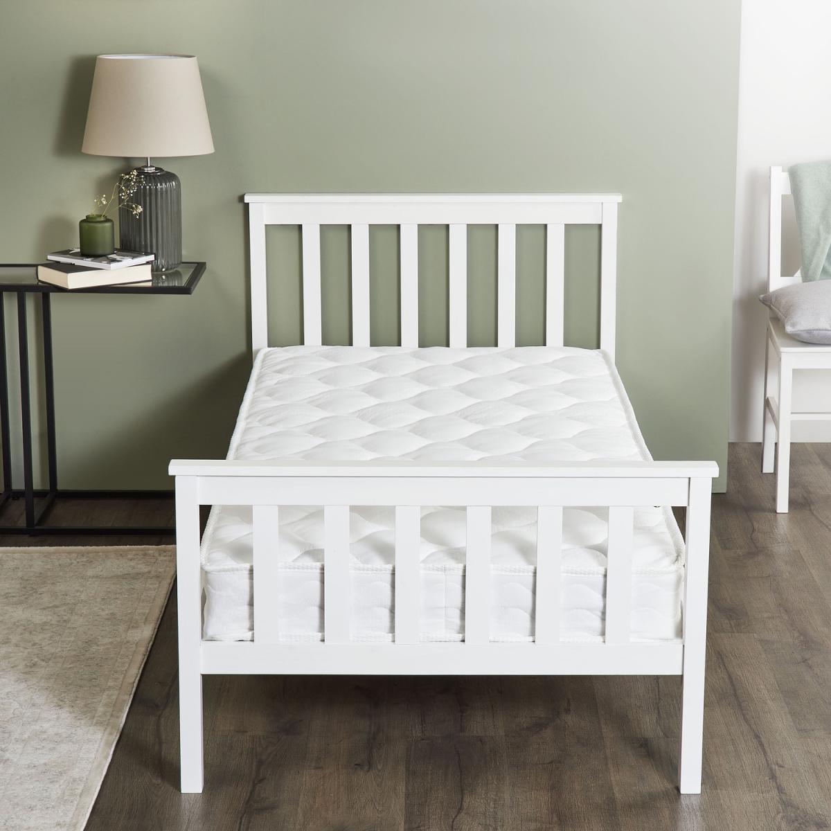 Single Bonnell Sprung Mattress - White – image 9