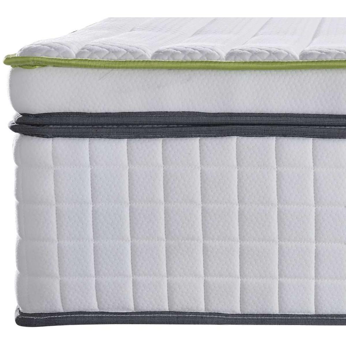 Single Antlia Premium Quilted 2000 Pocket Sprung Mattress with Memory Foam - White – image 2