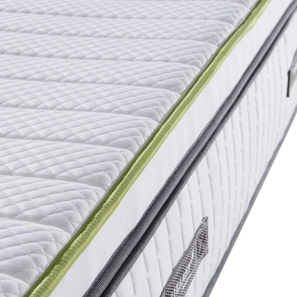 Single Antlia Premium Quilted 2000 Pocket Sprung Mattress with Memory Foam - White – image 3