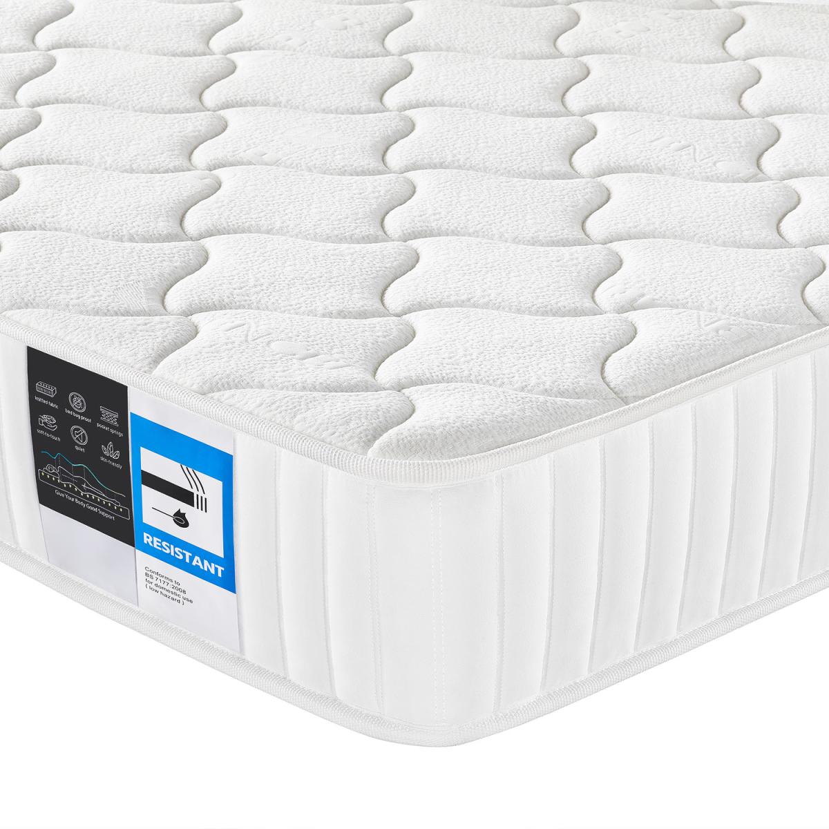 Memory Foam Mattress with Innerspring - White – image 4