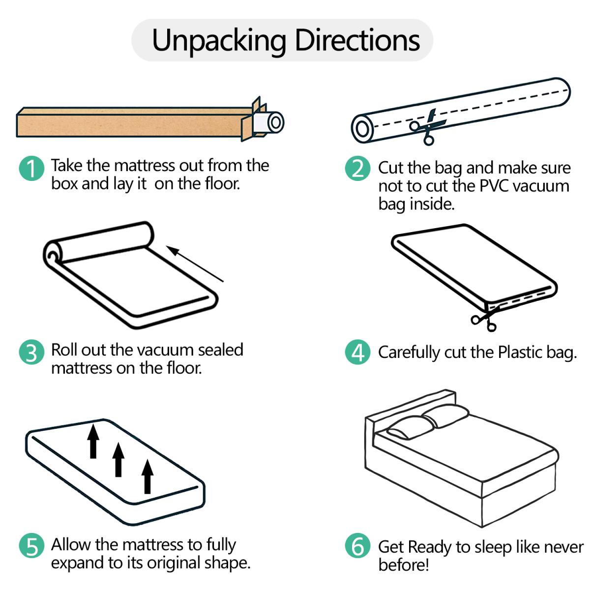 Memory Foam Mattress with Innerspring - White – image 6