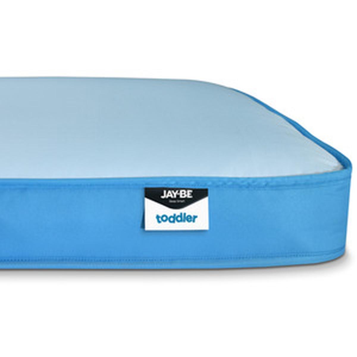 Jay-Be Toddler Waterproof Anti-Allergy Anti-Microbial Foam Free Sprung Mattress - Blue – image 7
