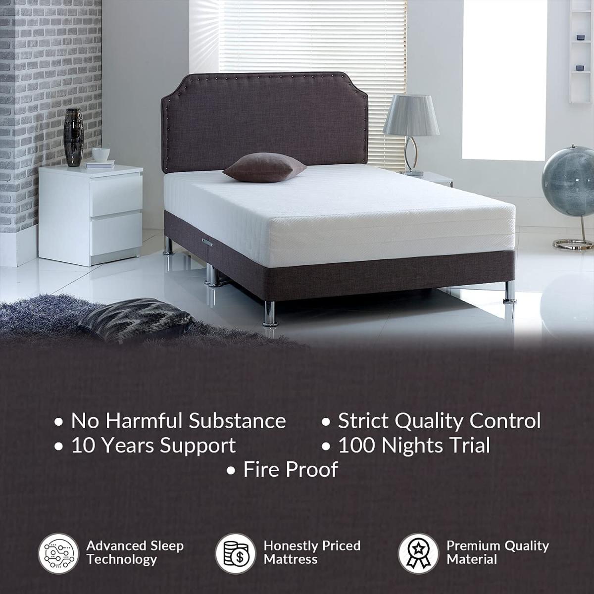 3 Zone High-Memory Foam Mattresses - White / 190cm / 100kg / 120cm – image 3
