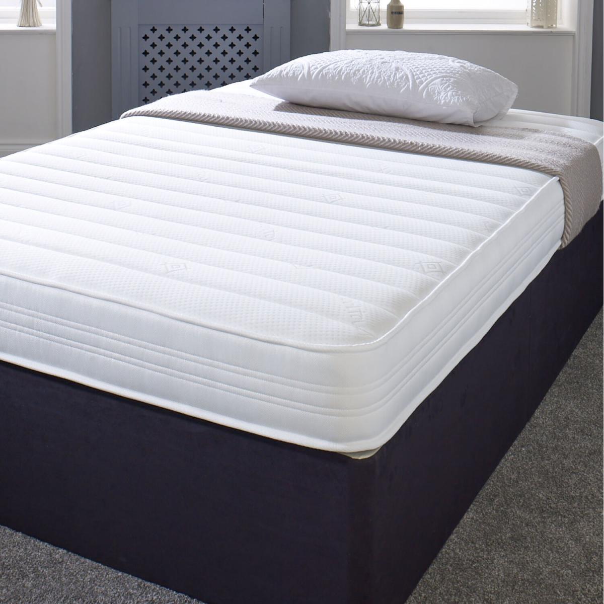 The Sirocco White 18cm Deep Value Hybrid Memory Fibre Spring Mattress - White / Small Single – image 2