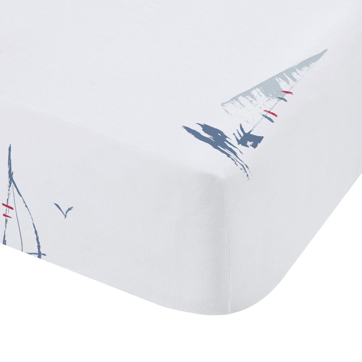 Bianca Fine Linens Sailing Boats 100% Cotton Fitted Sheet Blue – image 4