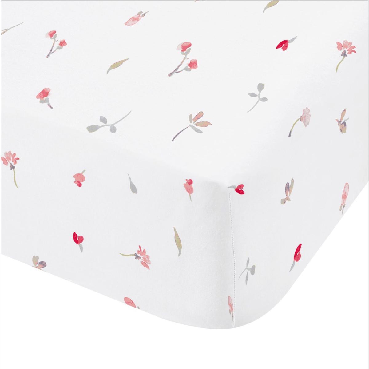 Catherine Lansfield Jasmine Floral Fitted Sheet White and Pink – image 2