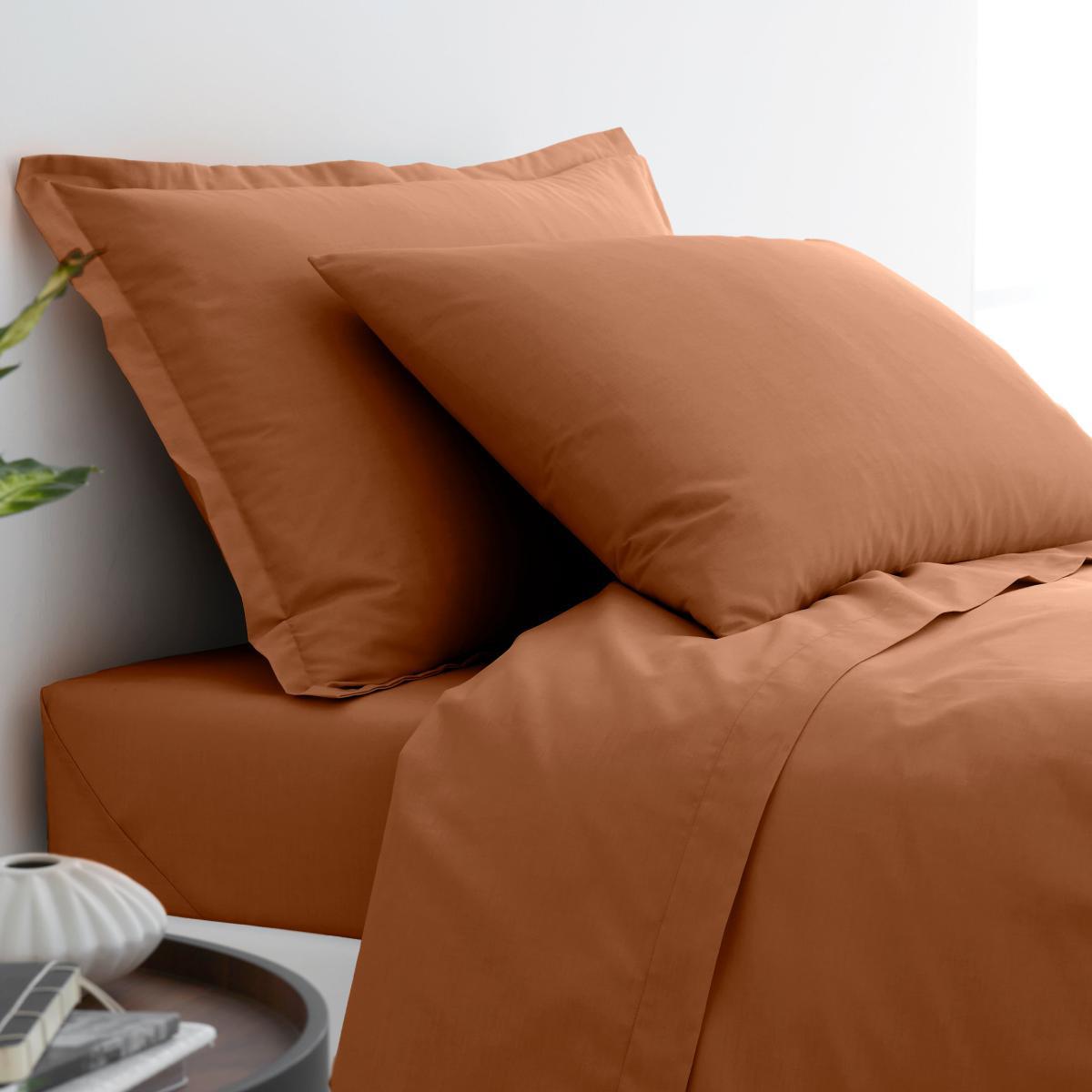 Pure Cotton Fitted Sheet Butterscotch (Orange) – image 2