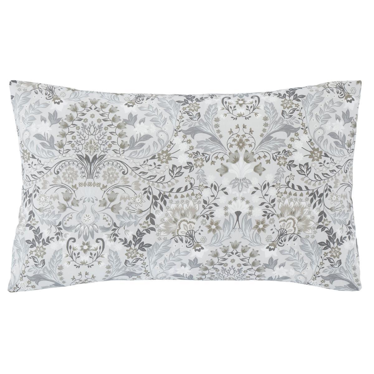 Hardwick Floral Grey Reversible Duvet Cover and Pillowcase Set Light Grey – image 8