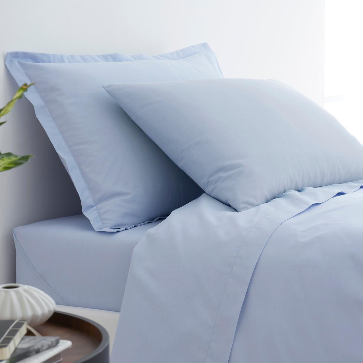 Pure Cotton Fitted Sheet Belle Blue – image 2