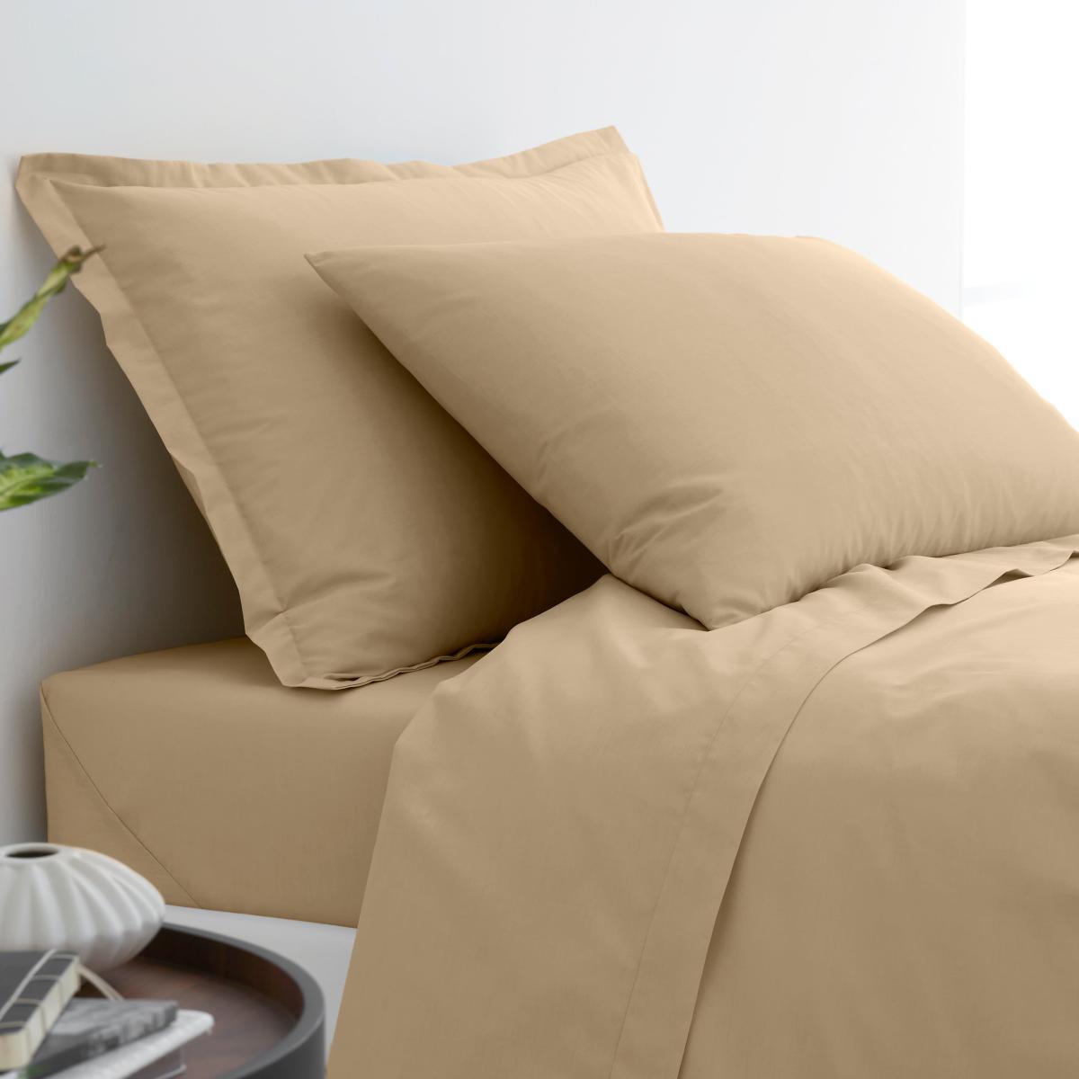 Pure Cotton Fitted Sheet Warm Sand – image 2