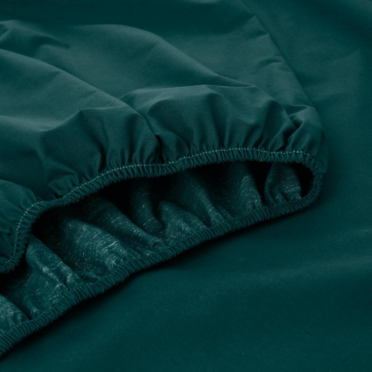 Pure Cotton Fitted Sheet Peacock – image 3