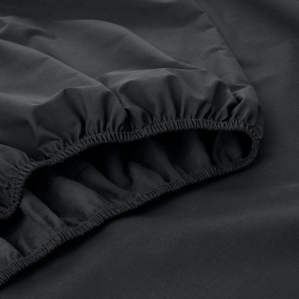 Pure Cotton Fitted Sheet Graphite (Grey) – image 3