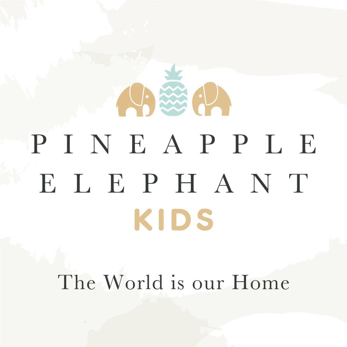 Pineapple Elephant Blomme Floral 100% Cotton Fitted Sheet Navy – image 3