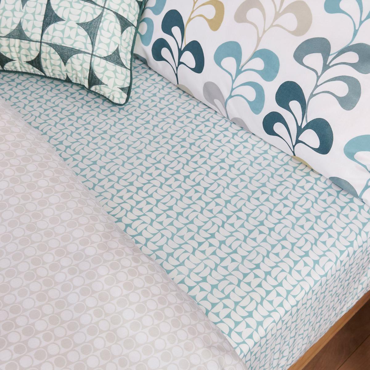 Helena Springfield Liv Tolka Teal Fitted Sheet Teal (Blue) – image 2