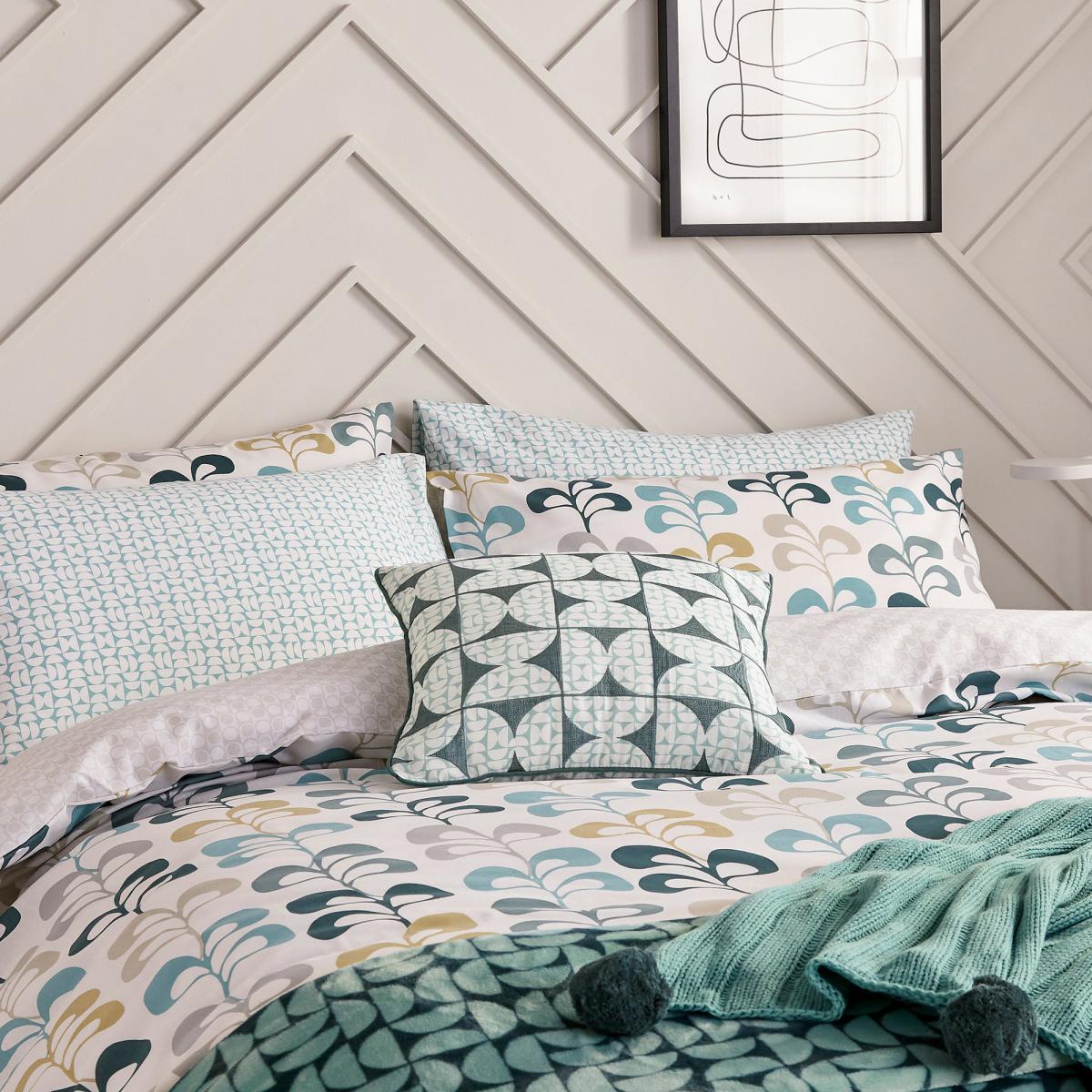 Helena Springfield Liv Tolka Teal Fitted Sheet Teal (Blue) – image 3
