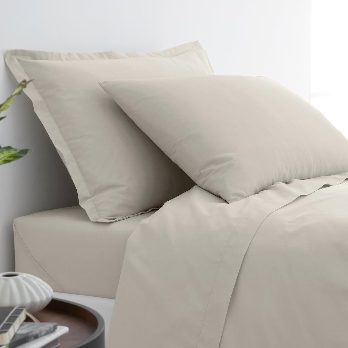 Pure Cotton Fitted Sheet Sandstone – image 2