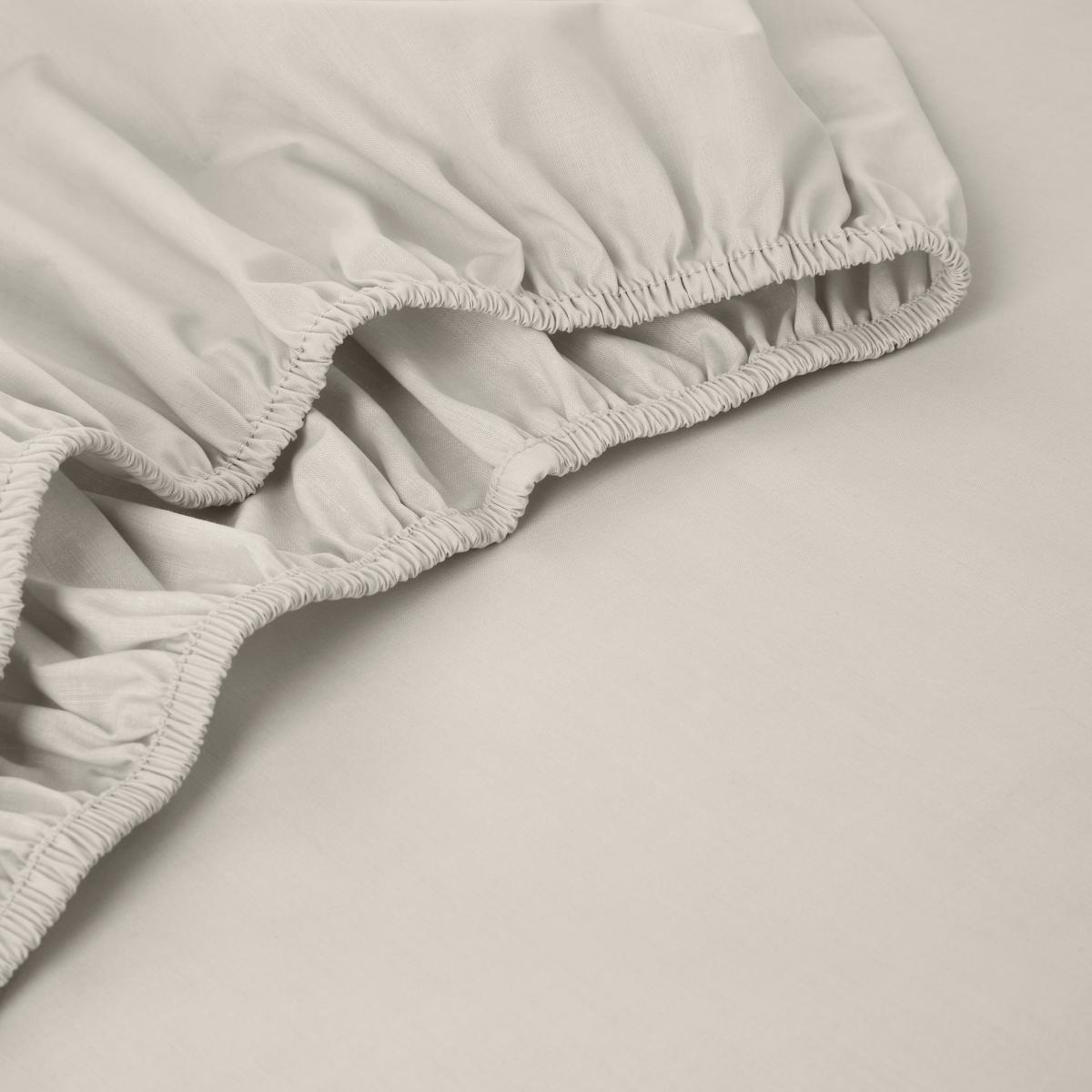 Pure Cotton Fitted Sheet Sandstone – image 3