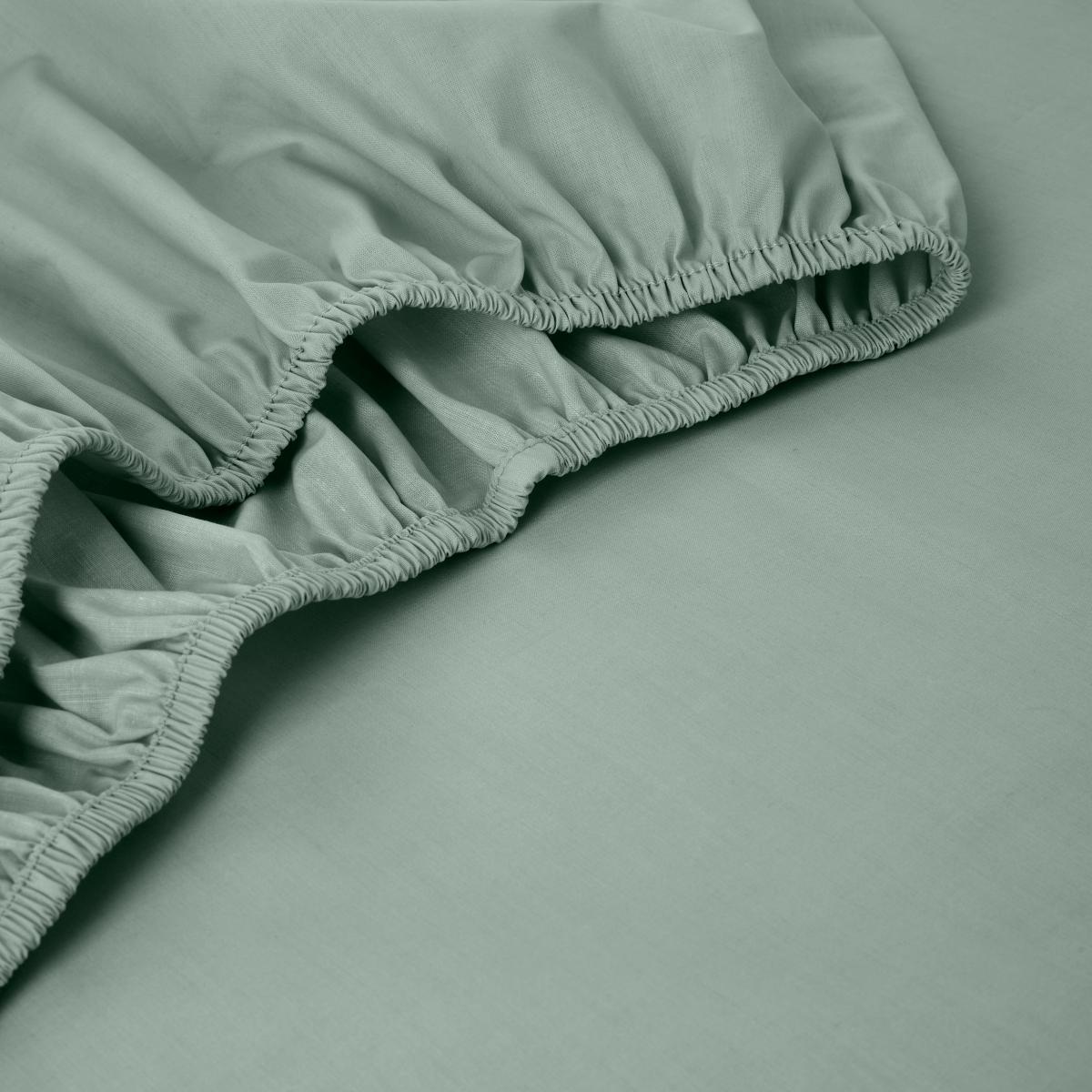 Pure Cotton Fitted Sheet Lilypad – image 3