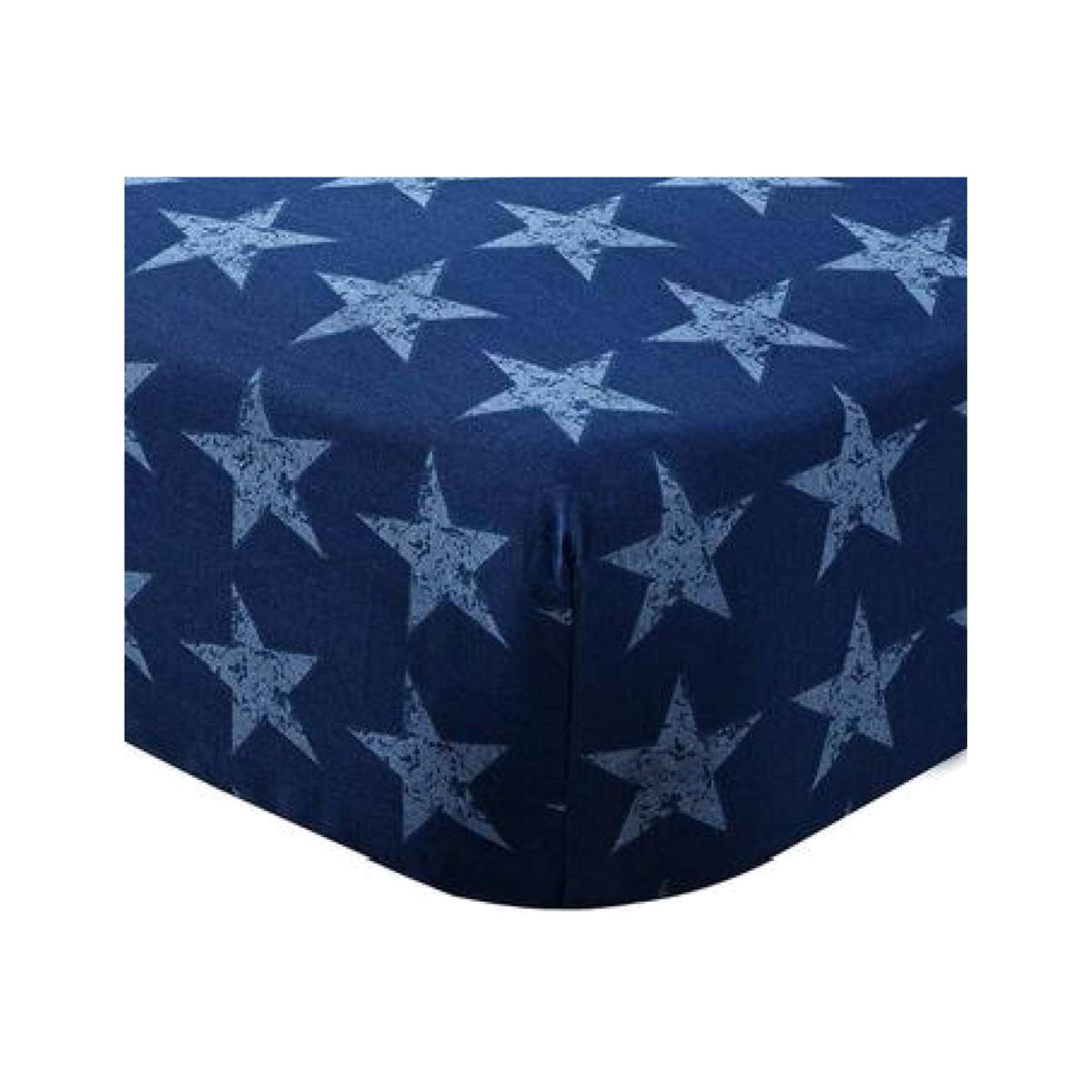 Catherine Lansfield Stars and Stripes Fitted Sheet Blue And Red – image 1